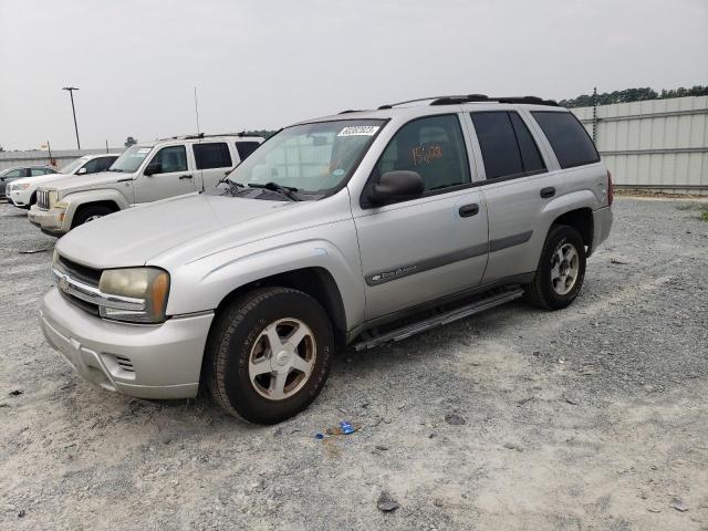 1GNDS13S242148554 - 2004 CHEVROLET TRAILBLAZE LS SILVER photo 1