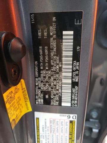 JTJBM7FX0G5130610 - 2016 LEXUS GX 460 GRAY photo 13