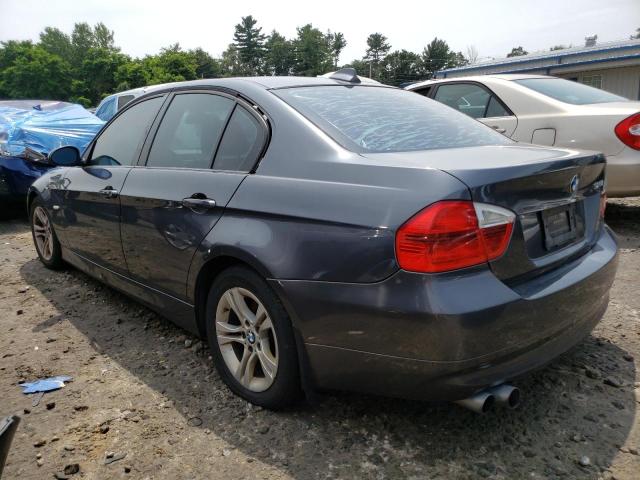 WBAVA37528NL51669 - 2008 BMW 328 I GRAY photo 2