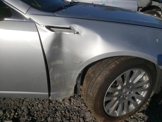 1G6DC1E3XE0154291 - 2014 CADILLAC CTS PERFORMANCE COLLECTION Серебристый фото 10