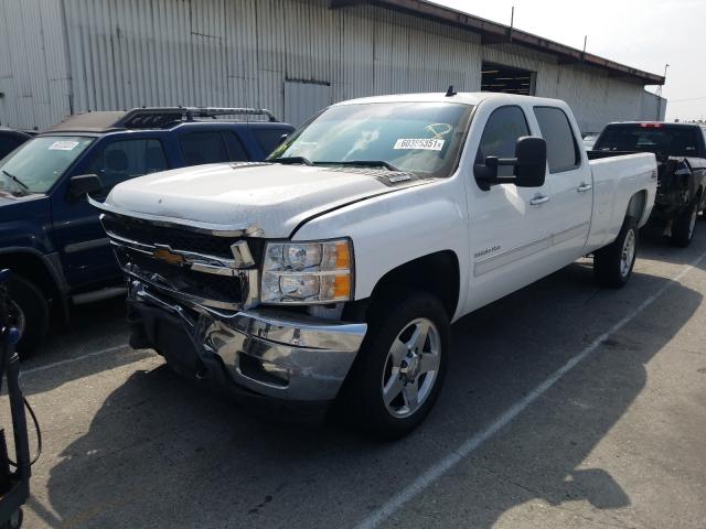 1GC1CXCG5EF107871 - 2014 CHEVROLET SILVERADO C2500 HEAVY DUTY LT WHITE photo 2