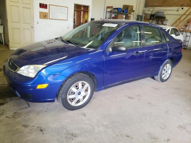 1FAFP34N55W259834 - 2005 FORD FOCUS ZX4 BLUE photo 1