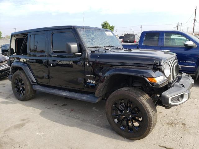 1C4JJXP61MW747789 - 2021 JEEP WRANGLER U SAHARA 4XE BLACK photo 4