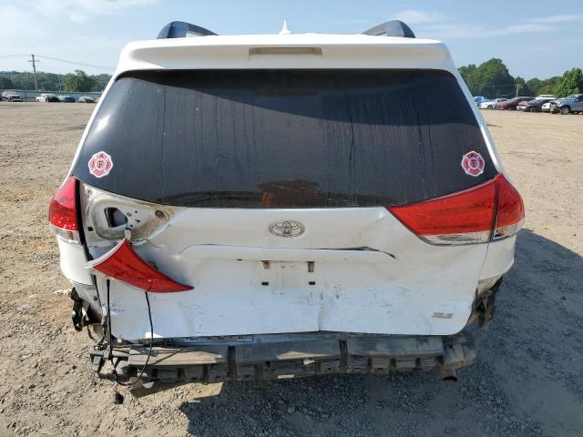 5TDYK3DC6ES514443 - 2014 TOYOTA SIENNA XLE WHITE photo 6