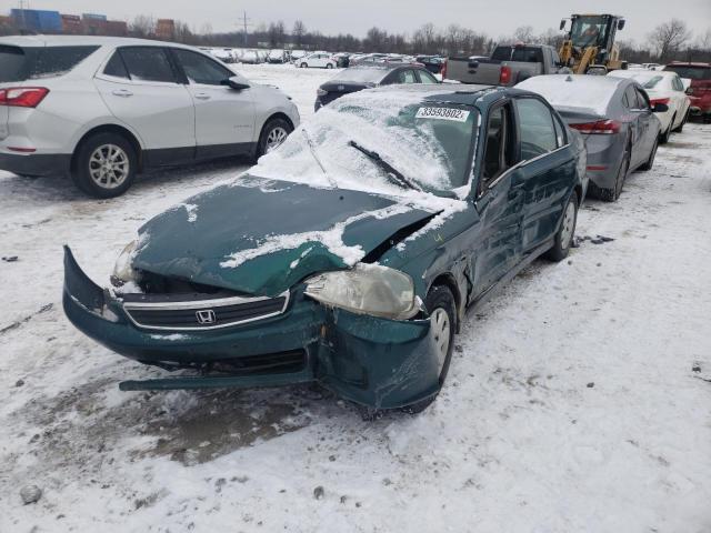 2HGEJ6614XH511207 - 1999 HONDA CIVIC BASE GREEN photo 2