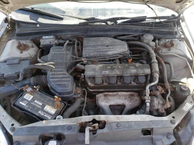 1HGEM21521L076742 - 2001 HONDA CIVIC LX SILVER photo 7