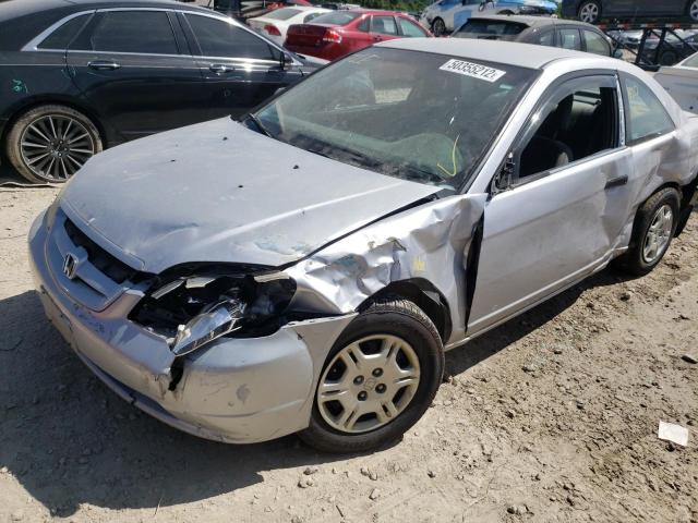 1HGEM21521L076742 - 2001 HONDA CIVIC LX SILVER photo 9