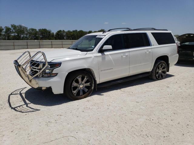 1GNSCJKC3FR258943 - 2015 CHEVROLET SUBURBAN C1500 LT WHITE photo 1