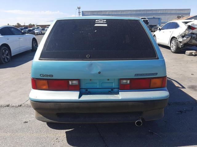 2C1MR6463M6703806 - 1991 GEO METRO BASE BLUE photo 6