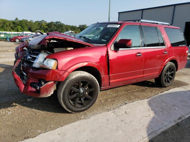 1FMJU1KT6FEF36254 - 2015 FORD EXPEDITION LIMITED RED photo 1