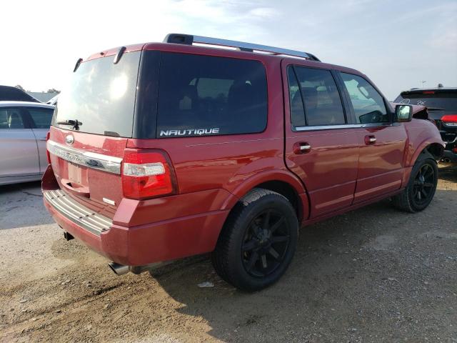 1FMJU1KT6FEF36254 - 2015 FORD EXPEDITION LIMITED RED photo 3