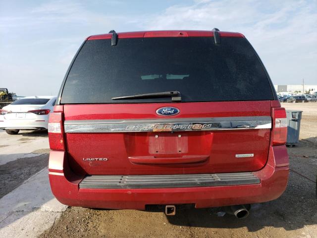 1FMJU1KT6FEF36254 - 2015 FORD EXPEDITION LIMITED RED photo 6
