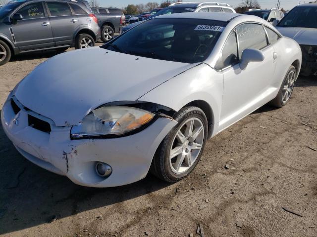 4A3AK34T18E030298 - 2008 MITSUBISHI ECLIPSE GT WHITE photo 2