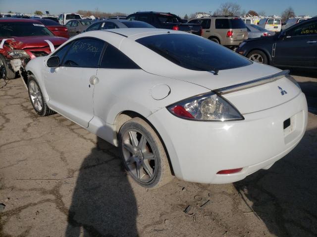 4A3AK34T18E030298 - 2008 MITSUBISHI ECLIPSE GT WHITE photo 3