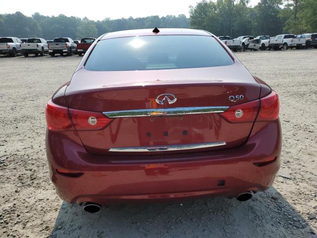 JN1BV7AP0FM335858 - 2015 INFINITI Q50 BASE RED photo 6