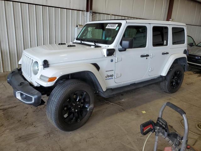 1C4JJXP68MW767988 - 2021 JEEP WRANGLER U SAHARA 4XE WHITE photo 1