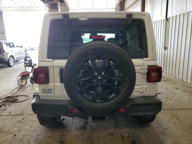 1C4JJXP68MW767988 - 2021 JEEP WRANGLER U SAHARA 4XE WHITE photo 6