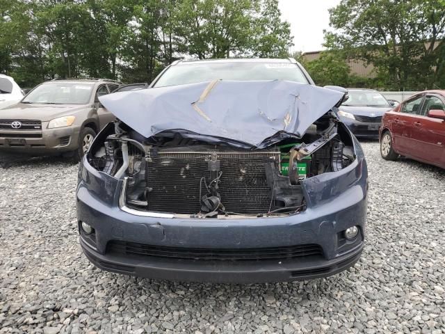 5TDJKRFH5GS264743 - 2016 TOYOTA HIGHLANDER XLE BLUE photo 5