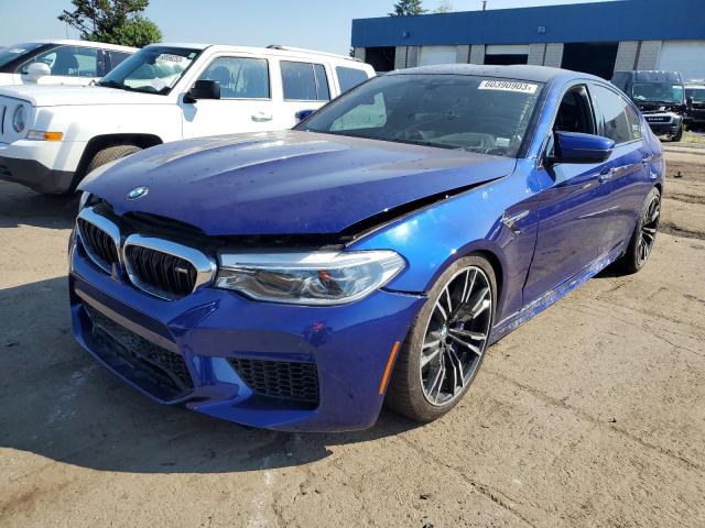 WBSJF0C5XJB283659 - 2018 BMW M5 BLUE photo 1