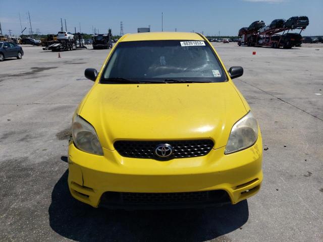 2T1KR32E44C183780 - 2004 TOYOTA COROLLA MA XR YELLOW photo 5