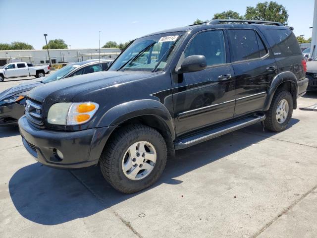 5TDBT48A62S100611 - 2002 TOYOTA SEQUOIA LIMITED BLACK photo 1