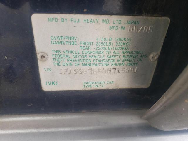 JF1SG67656H715891 - 2006 SUBARU FORESTER 2.5X LL BEAN BLUE photo 13