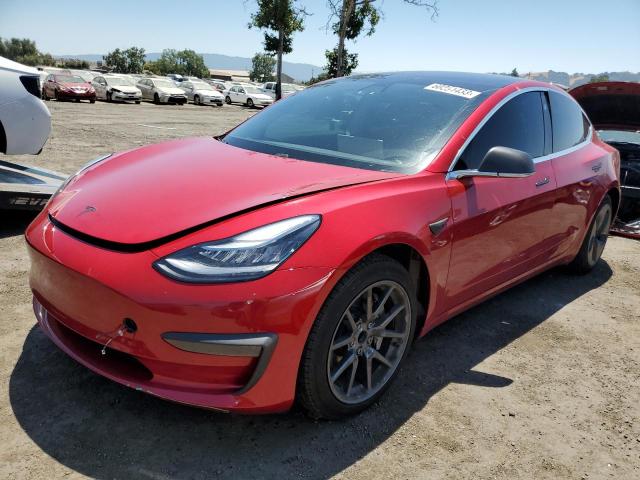 5YJ3E1EA4LF804619 - 2020 TESLA MODEL 3 RED photo 1