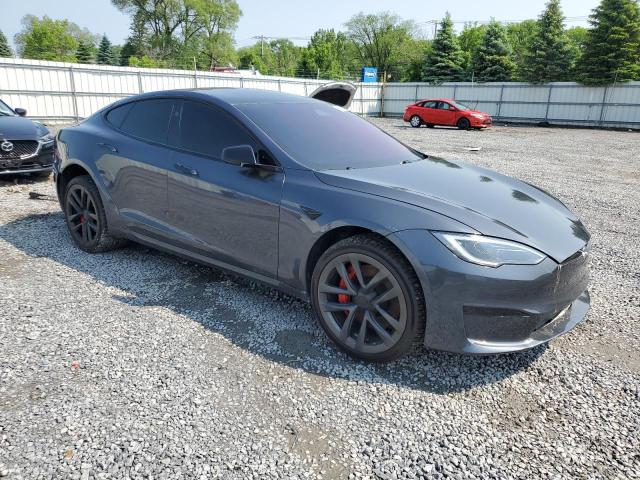 5YJSA1E61PF518977 - 2023 TESLA MODEL S 灰色 照片 4