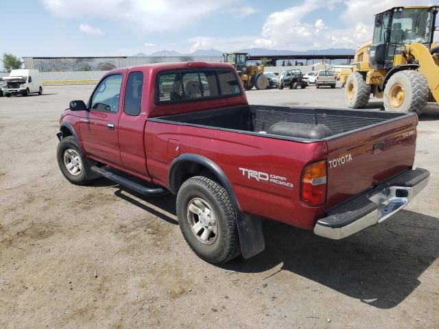 4TASN92N6XZ413713 - 1999 TOYOTA TACOMA XTRACAB PRERUNNER წითელი ფოტო 2