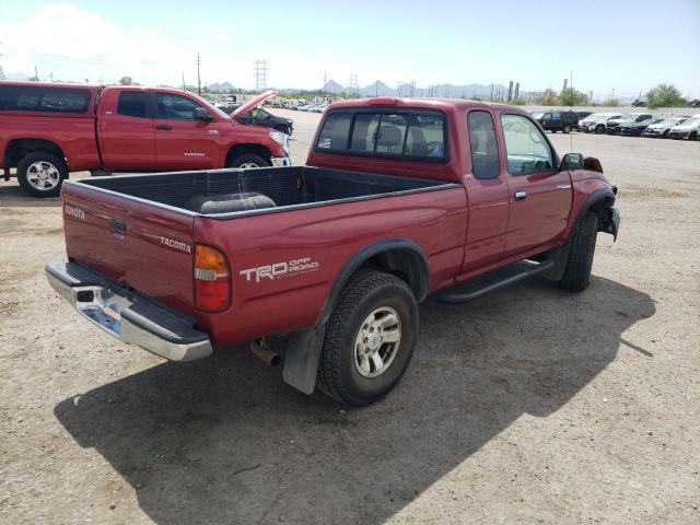 4TASN92N6XZ413713 - 1999 TOYOTA TACOMA XTRACAB PRERUNNER წითელი ფოტო 3