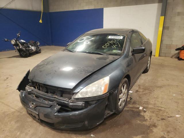 1HGCM82605A009513 - 2005 HONDA ACCORD EX BLUE photo 2