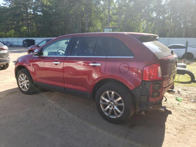 2FMDK4KC6EBA25139 - 2014 FORD EDGE LIMITED RED photo 2