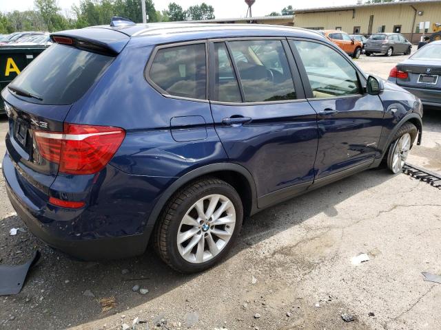 5UXWX9C58F0D61827 - 2015 BMW X3 XDRIVE28I BLUE photo 3