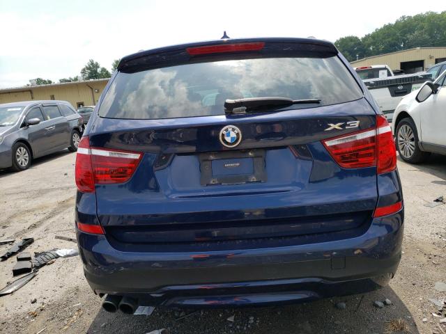 5UXWX9C58F0D61827 - 2015 BMW X3 XDRIVE28I BLUE photo 6