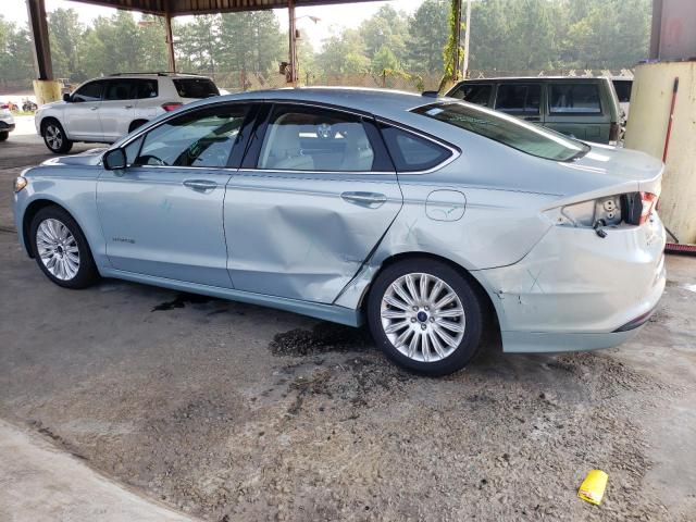 3FA6P0LU3ER251399 - 2014 FORD FUSION SE HYBRID TURQUOISE photo 2