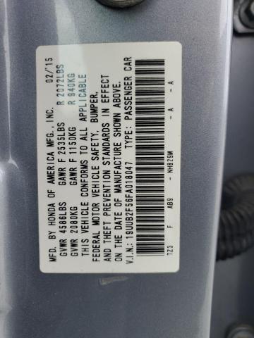 19UUB2F56FA018047 - 2015 ACURA TLX TECH SILVER photo 12