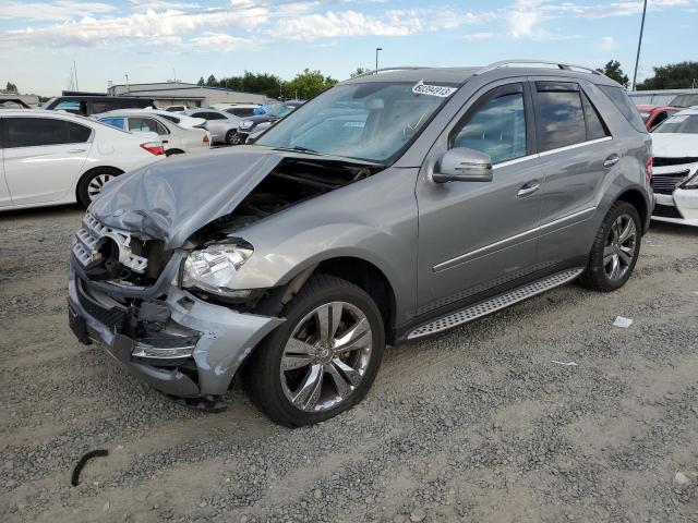 4JGBB8GB1BA697101 - 2011 MERCEDES-BENZ ML 350 4MATIC GRAY photo 1