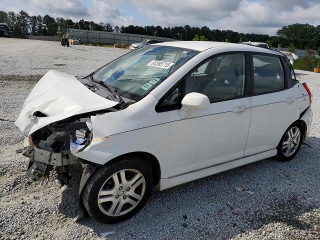 JHMGD38647S057358 - 2007 HONDA FIT S WHITE photo 1