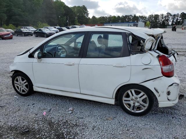 JHMGD38647S057358 - 2007 HONDA FIT S WHITE photo 2