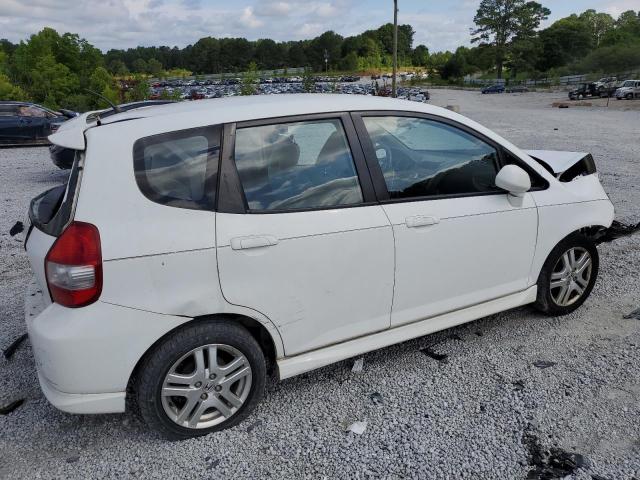 JHMGD38647S057358 - 2007 HONDA FIT S WHITE photo 3