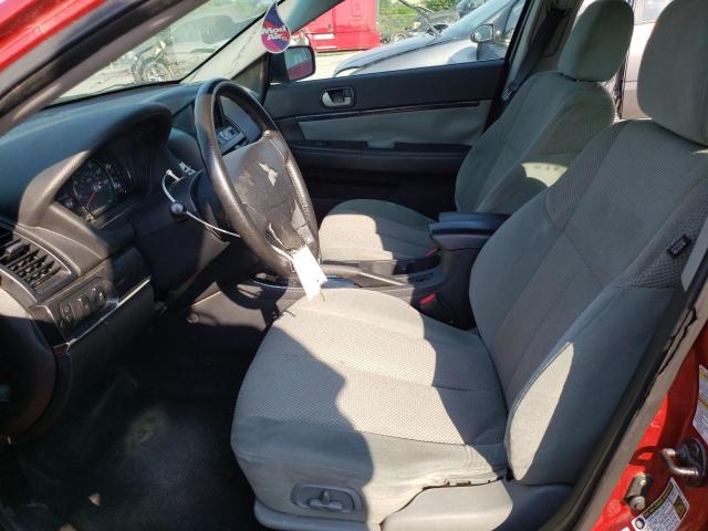 4A32B3FFXBE019223 - 2011 MITSUBISHI GALANT ES RED photo 7