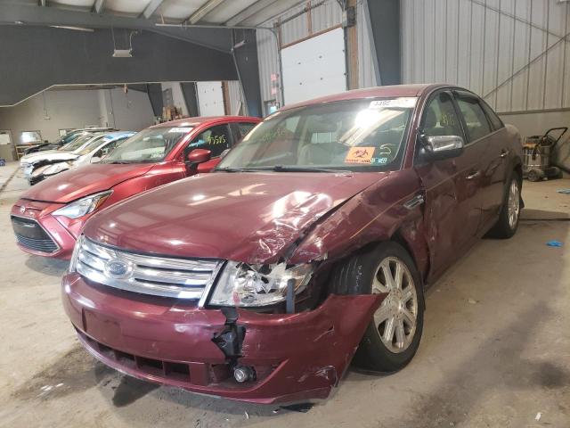 1FAHP25W08G103810 - 2008 FORD TAURUS LIMITED BURGUNDY photo 2