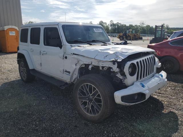 1C4JJXP60NW172103 - 2022 JEEP WRANGLER U SAHARA 4XE WHITE photo 4