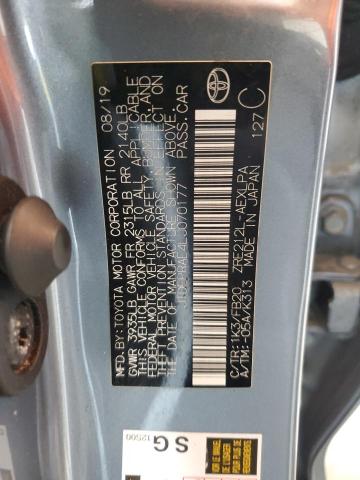 JTDEPRAE4LJ070177 - 2020 TOYOTA COROLLA LE Grau Foto 12