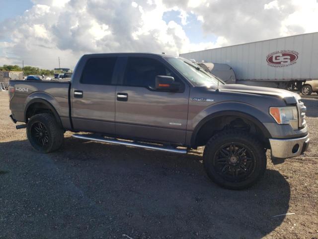 1FTFW1ET9DKD36046 - 2013 FORD F150 SUPERCREW GRAY photo 4