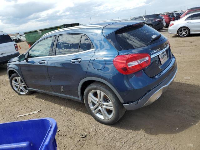 WDCTG4EB4KJ619461 - 2019 MERCEDES-BENZ GLA 250 BLUE photo 2