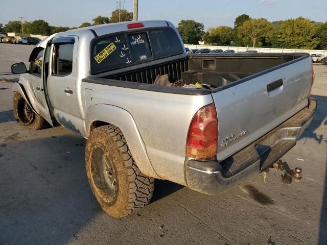 5TELU42N87Z348978 - 2007 TOYOTA TACOMA DOUBLE CAB ვერცხლისფერი ფოტო 3