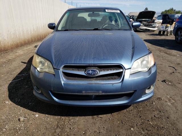 4S3BL626197222846 - 2009 SUBARU LEGACY 2.5I LIMITED BLUE photo 5