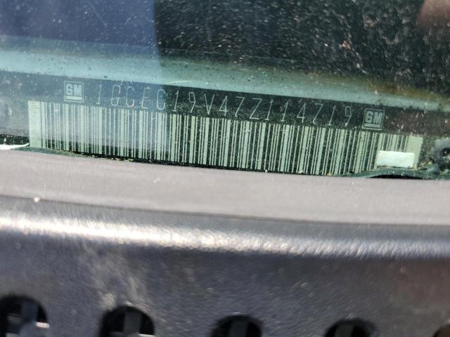 1GCEC19V47Z114719 - 2007 CHEVROLET SILVERADO C1500 CLASSIC WHITE photo 12