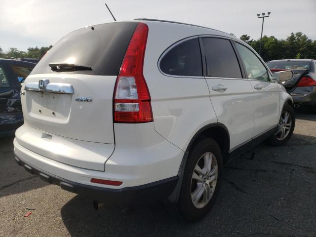 5J6RE4H71AL101737 - 2010 HONDA CR-V EXL WHITE photo 4